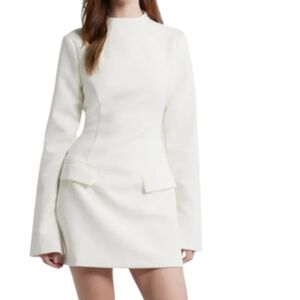 Odd Muse The Ultimate Muse Split Sleeve White Minidress with Pockets. Size Small
